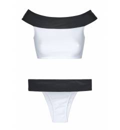 Biqu�ni ombro a ombro White And Black